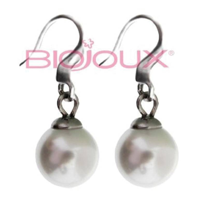 BJT267 ORECCHINI PEARL DROP SS